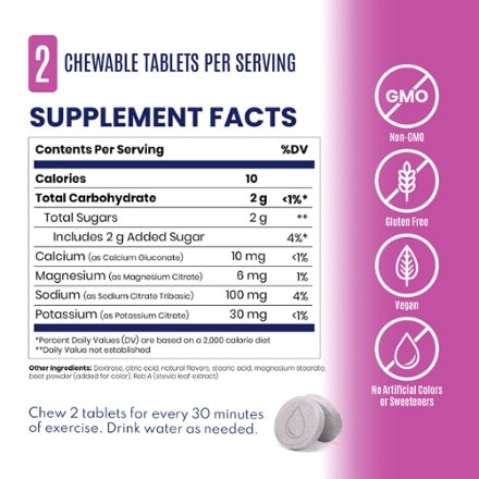 SaltStick FastChews Chewable Electrolyte Tablets - 10 Tablets 1