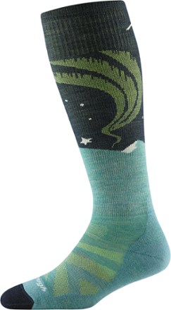Darn Tough Aurora Over-the-Calf Lightweight Ski and Snowboard Socks - Women's 1