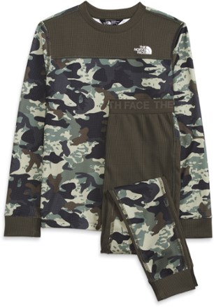 The North Face Teen Printed Waffle Base Layer Set - Kids' 0