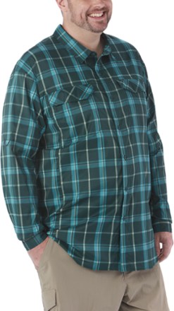 columbia silver ridge plaid long sleeve shirt