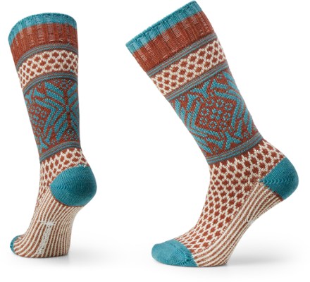 Smartwool Everyday Popcorn Snowflake Pattern Full Cushion Crew Socks ...