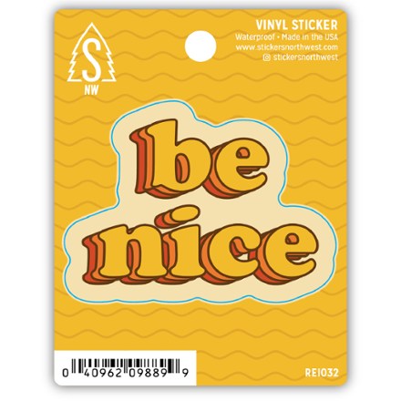 Stickers Northwest Be Nice Sticker 0