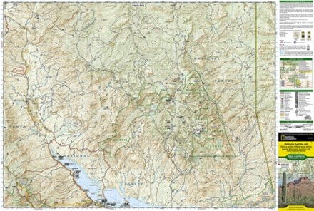 National Geographic Hellsgate, Salome, & Sierra Ancha Wilderness Areas Topographic Map 1