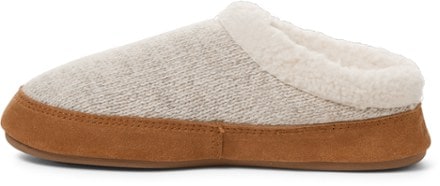 Acorn Mule Ragg Slippers - Women's Left view (Oatmeal Heathered)