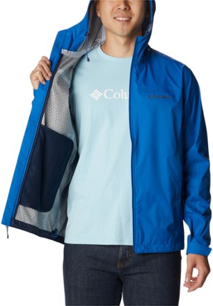 Columbia Jacket Giacca Evapouration, Ordito Rosso, X-Large Uomo