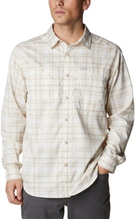 Silver ridge plaid long sleeve best sale shirt