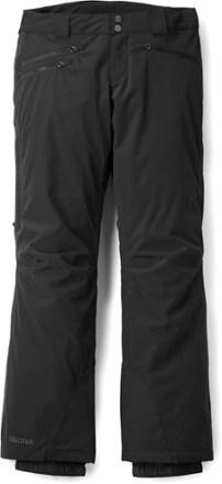 black and white snow pants
