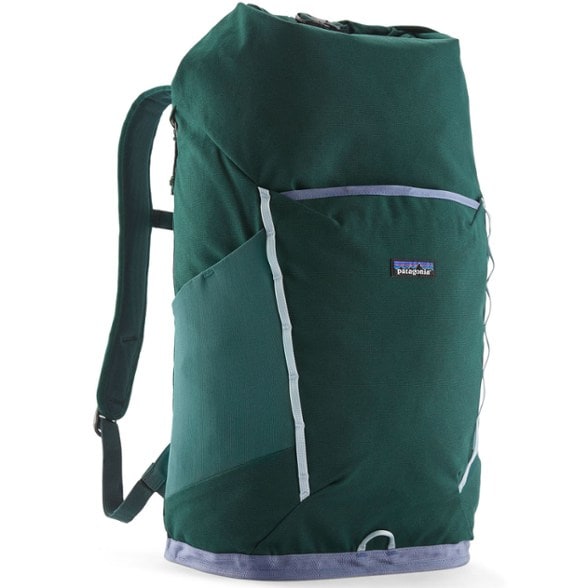 patagonia roll bag Disperser Top Pack 40L The Patagonia 40L Disperser Roll Top Pack is crafted with a body and webbing made from durable 100% recycled nylon Patagonia Black Hole Wheeled Duffel