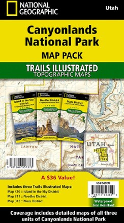National Geographic Canyonlands National Park Topographic Map Pack 0