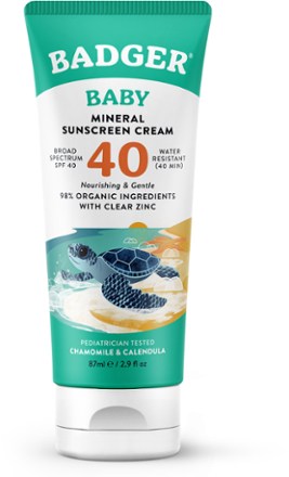 Badger SPF 40 Baby Mineral Sunscreen Cream - 2.9 fl. oz. 0