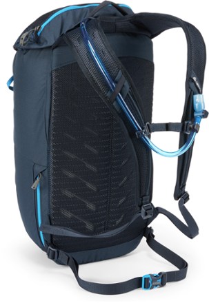 Gregory Nano 18 H2O Hydration Pack Back view (Scuba Blue)