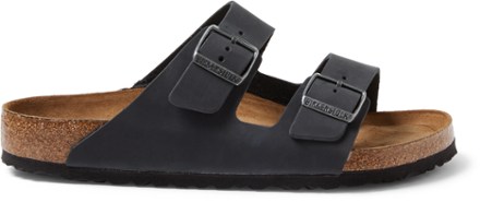 birkenstock arizona black oiled leather soft footbed