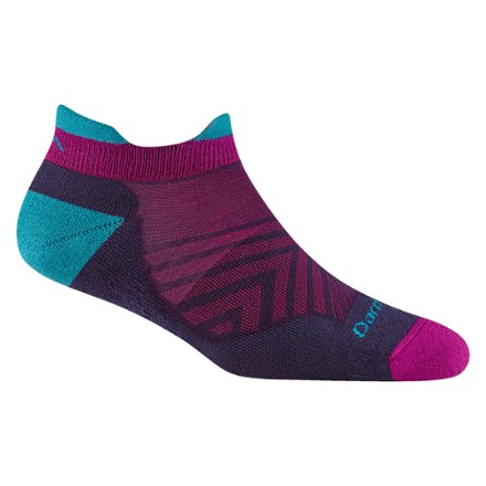 Darn Tough Women's Run No Show Tab Ultra-Lightweight Running Socks – USA Made, White, Merino Wool (1 Pair, DT1043)