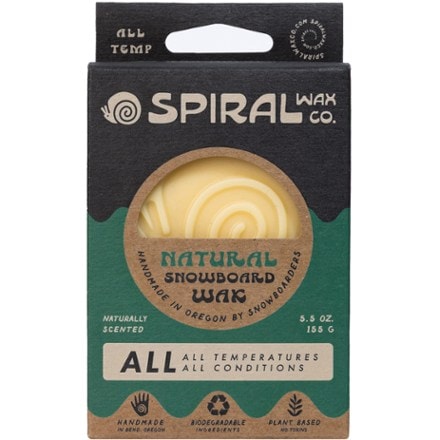 Spiral Wax Co. Natural All-Temp Snowboard Wax 1