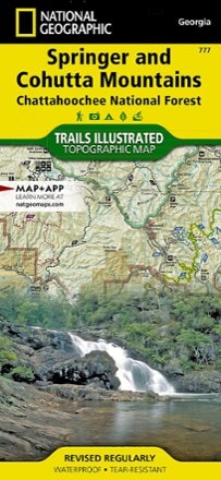 National Geographic Springer and Cohutta Mountains Topographic Map 0