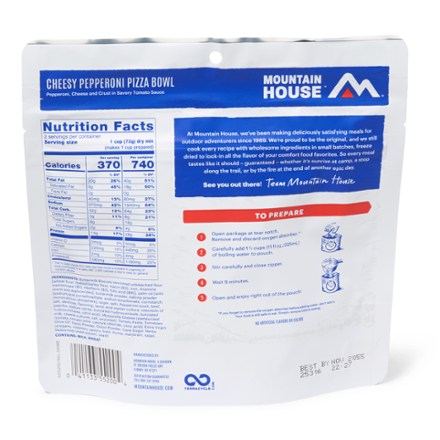 Mountain House Cheesy Pepperoni Pizza Bowl - 2 Servings 4