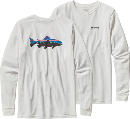 patagonia Fitz Roy Trout 長袖シャツ S Patagonia Long-Sleeved Fitz Roy Trout Responsibili-Tee