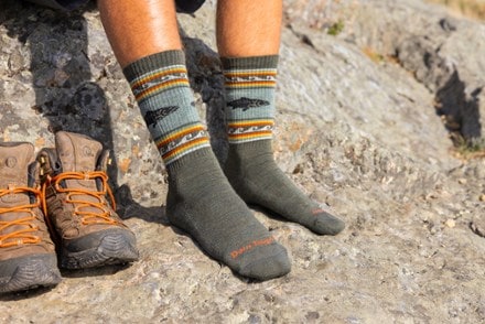 Darn Tough Van Grizzle Boot Cushion Socks - Men's 4