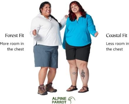 Alpine Parrot Arroyo Coastal Fit Sun Hoodie - Women's Plus Sizes 6