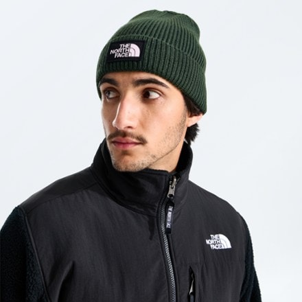 The North Face Logo Box Cuffed Beanie 1
