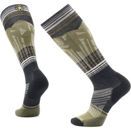 Smartwool Ski Targeted Cushion Summit Shot Over the Calf Socks 0