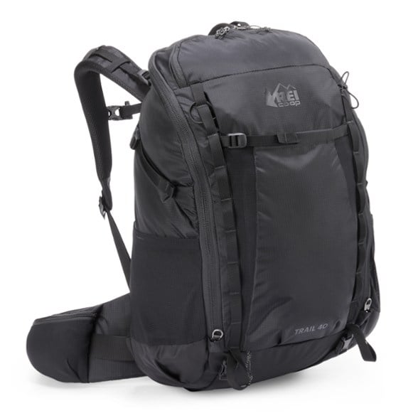 40 lb hiking backpack CAMEL 40L Waterproof with Rain Cover - Ultralight & Ergonomic class load carrying Ozark Trail 40 Liter Adult