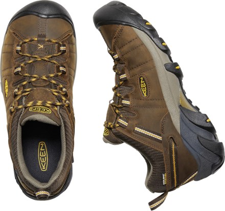 KEEN Targhee II Waterproof Hiking Shoes - Men's Top view (Cascade Brown/Golden Yellow)