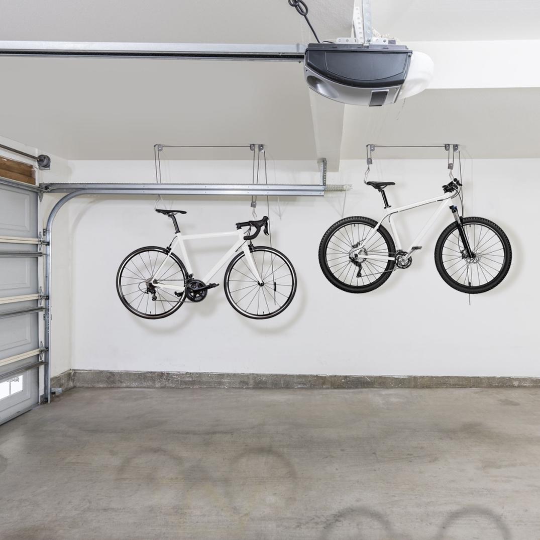 Location Image for Single Bike Ceiling Hoist Pro with Straps