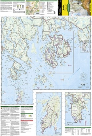 National Geographic Acadia National Park Trail Map 1