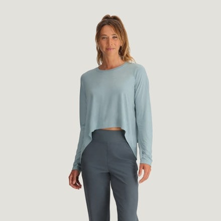 Free Fly Lightweight Cropped Long-Sleeve Shirt - Women's 0