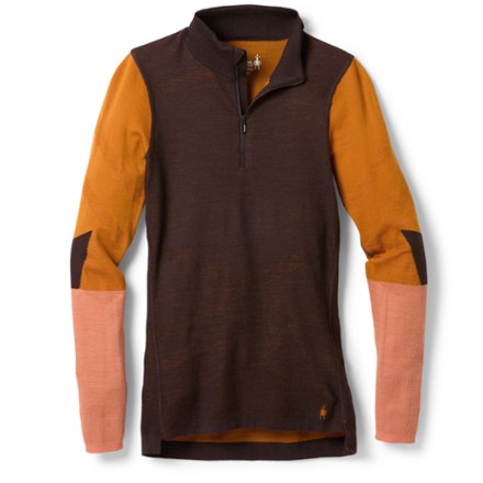 Smartwool Intraknit Thermal Merino Colorblock Quarter-Zip Base Layer Top - Women's 0