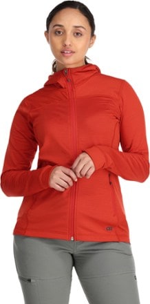 Women's Full Zip Fleece Hoodie - All In Motion™ Coral Pink Xxl