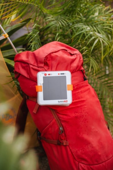 Location Image for Survivor Quick Inflate Solar Lantern with Dual Phone Charger