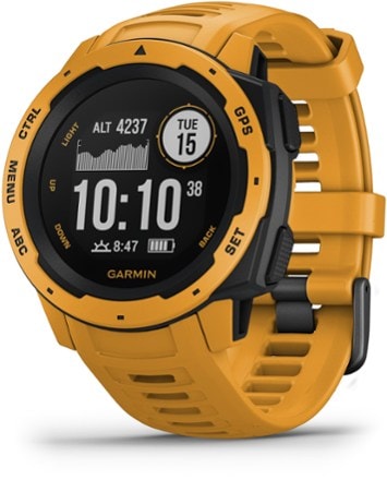  Garmin Instinct, Rugged Outdoor Watch with GPS, Features  Glonass and Galileo, Heart Rate Monitoring and 3-Axis Compass, Graphite :  Electronics