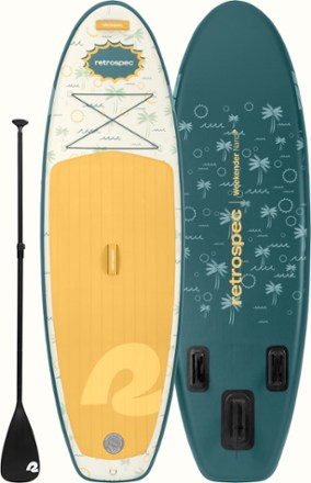 Retrospec Weekender Nano Inflatable Stand Up Paddle Board with Paddle - 8' - Kids' 4