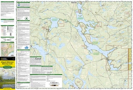 National Geographic Allagash Wilderness Waterway South Map 1