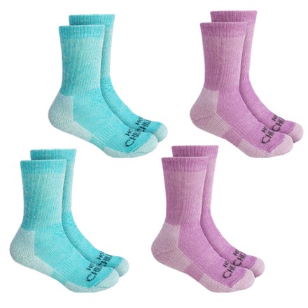 Hot Chillys Youth Wool Trail Socks - 4 Pairs - Kids' 0