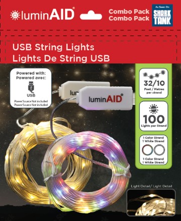 LuminAID USB String Lights - Package of 2 3