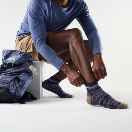 Smartwool Hike Light Cushion Pattern Ankle Socks 1