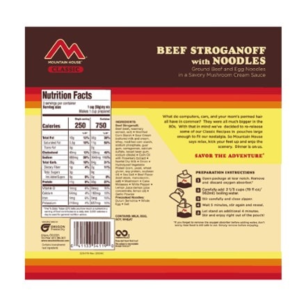 Mountain House Classic Beef Stroganoff with Noodles - 3 Servings 1