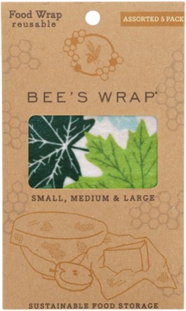 Bee's Wrap Forest Floor Print Wraps - Set of 5 1