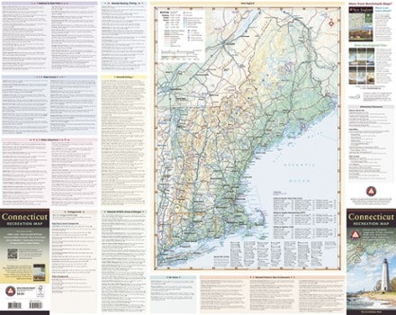Benchmark Maps Connecticut Recreation Map 2