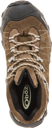 Oboz Bridger Mid Waterproof Hiking Boots - Women's Top View (Rio Red)