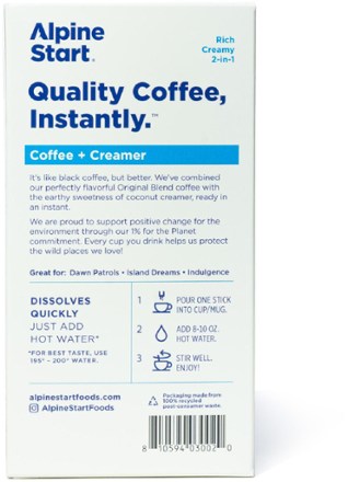 Alpine Start Instant Coconut Creamer Latte - Package of 5 6