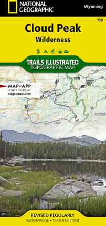 National Geographic Cloud Peak Wilderness Map 0