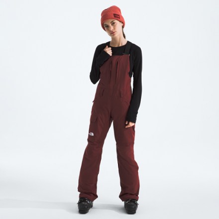 The North Face Women's Freedom Insulated Bib Snow Pants  in Sumac