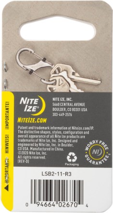 Nite Ize S-Biner SlideLock Stainless Steel #2 Dual Carabiner 5
