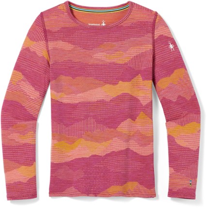 Smartwool Classic Thermal Merino Pattern Crew Base Layer Top - Kids' 0