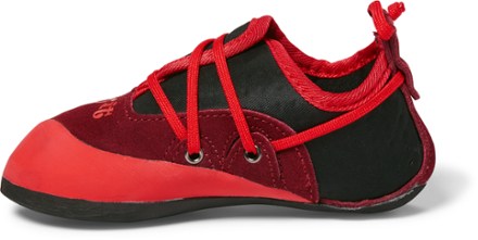 La Sportiva Stickit Climbing Shoes - Kids' Left view (Chili/Poppy)
