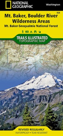 National Geographic Mount Baker and Boulder River Wilderness Areas Topographic Map 0
